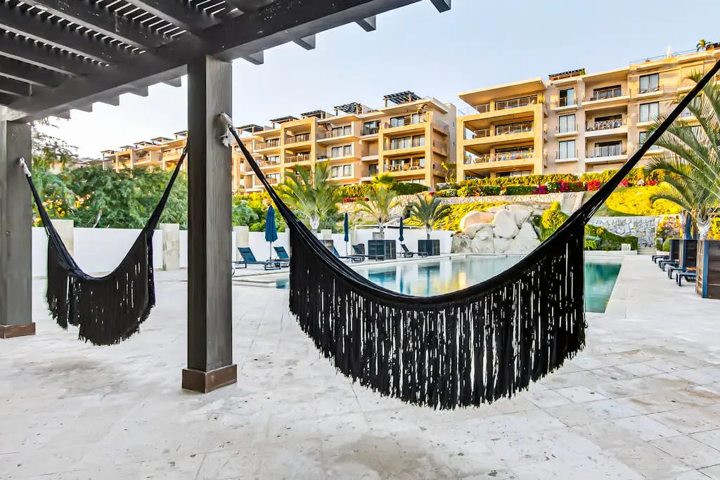 Modern apartment with. ocean view, pool, patio, tennis, & gym
