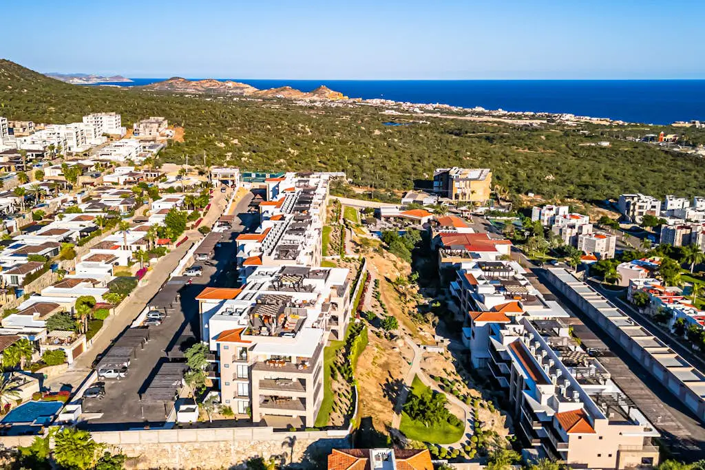Modern apartment with. ocean view, pool, patio, tennis, & gym