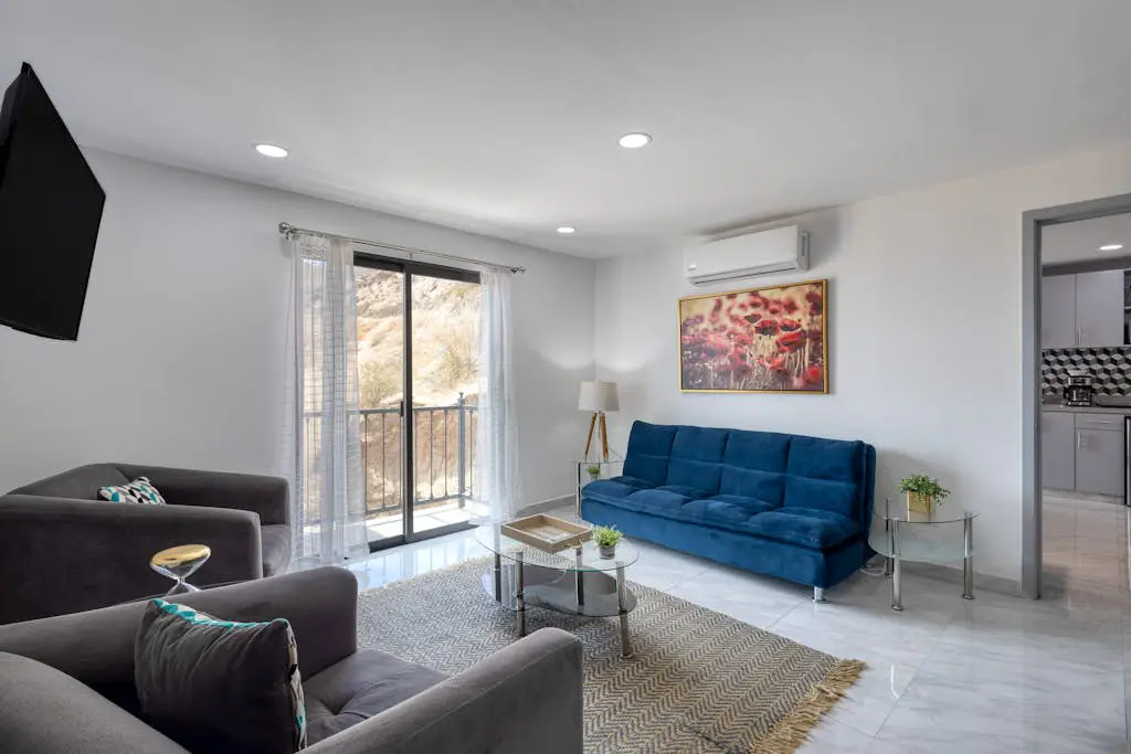 Hotel suite with ocean-view rooftop infinity pool, balconies & AC - dog-friendly
