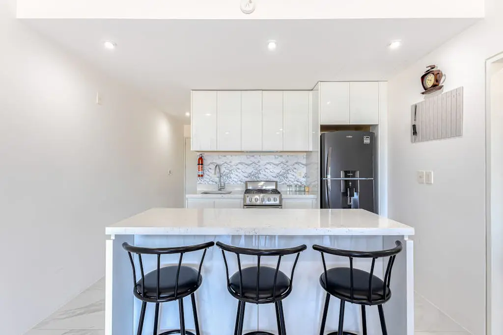 Luxury condo with shared gym, rooftop pool, and centrally located