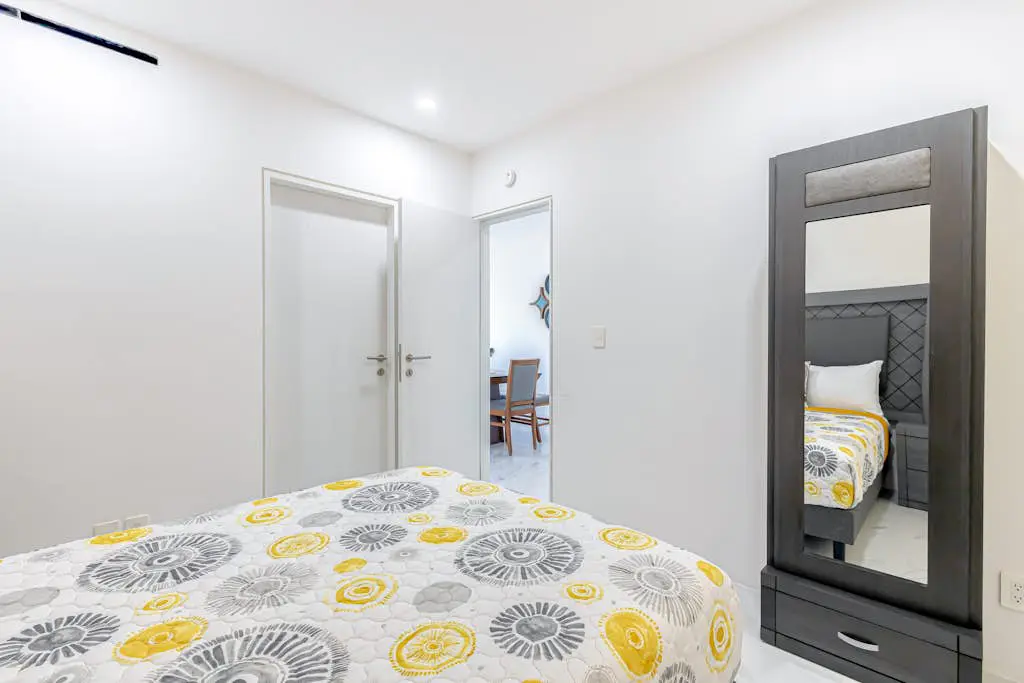 Luxury condo with shared gym, rooftop pool, and centrally located