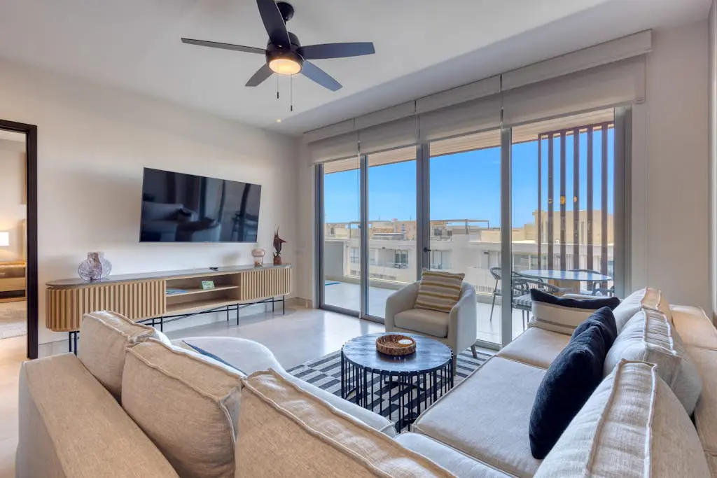 Elegant resort condo with heated pool, pickleball, gym & garden views