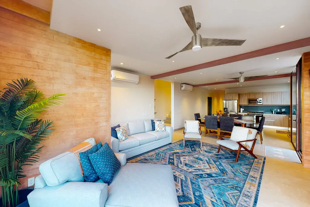 Luxury house with private pool, ocean view, inviting balcony & elegant charm