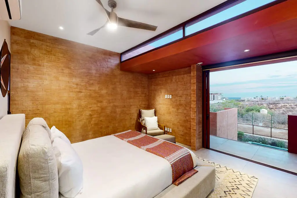 Luxury house with private pool, ocean view, inviting balcony & elegant charm