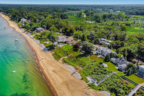 Luxury Lakefront Home w/ Private Hot Tub, Large Yard, Association Beach & WiFi