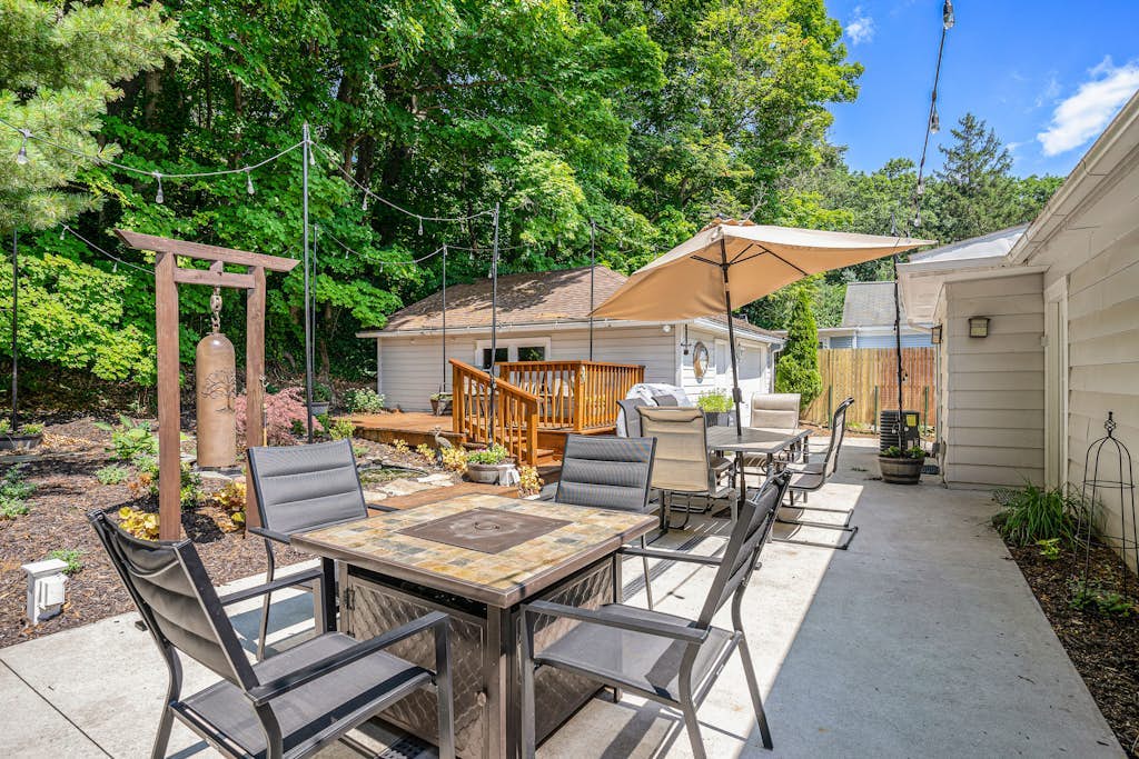 Fantastic Retreat Near the Lake w/ a Spacious Deck, Firepit, & Private Hot Tub