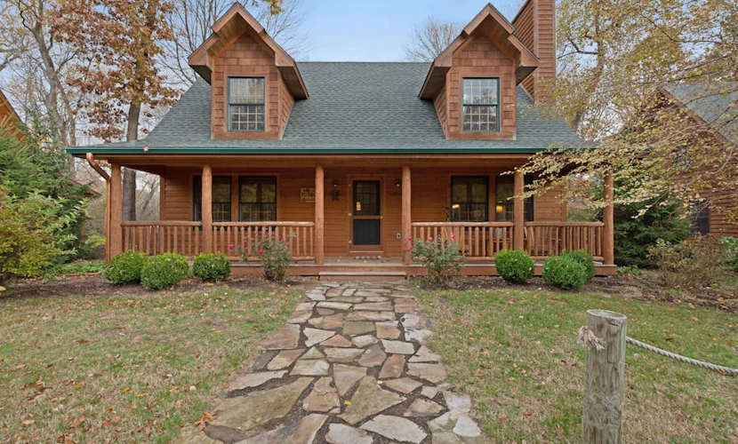 Log Cabin-Style Home with Private Hot Tub and Close Proximity to the Lake