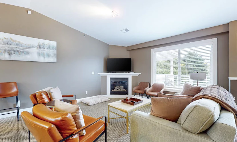 Stylish dog-friendly retreat with furnished deck, pool, & firepits