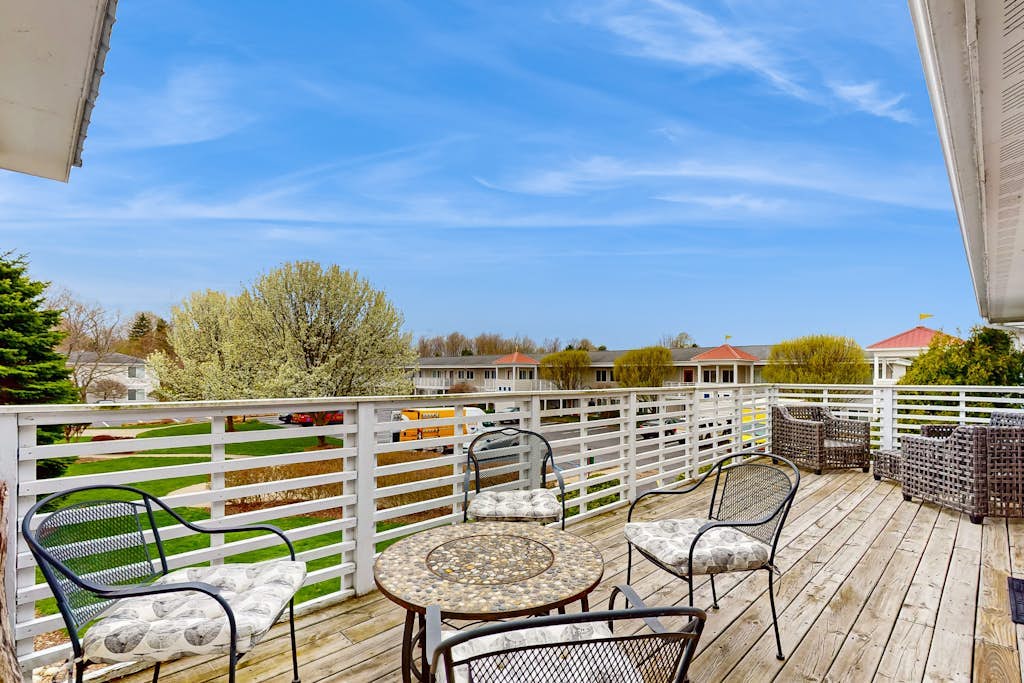 Stylish dog-friendly retreat with furnished deck, pool, & firepits