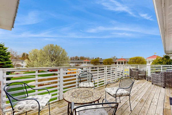 Stylish dog-friendly retreat with furnished deck, pool, & firepits