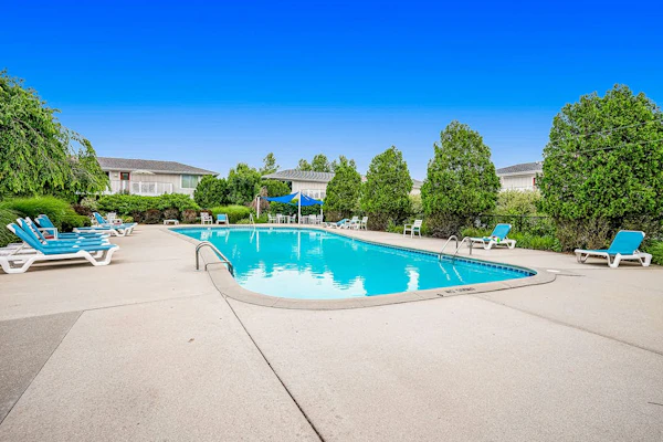 Stylish dog-friendly retreat with furnished deck, pool, & firepits