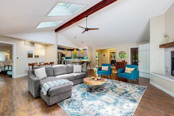 Serene Wooded Home w/ Private Hot Tub, Firepit & Porch, Dog-Friendly