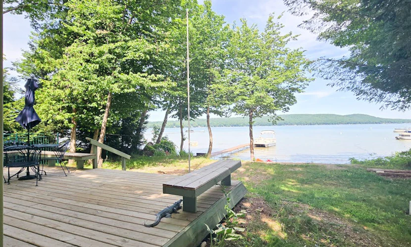 Glen Lake Home w/private beach frontage and dock