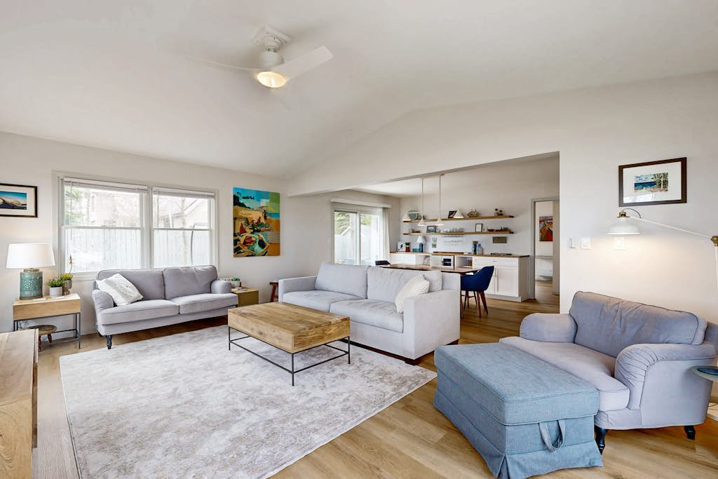 Tranquil Lakeview Retreat in Suttons Bay, with a private sauna, & large yard