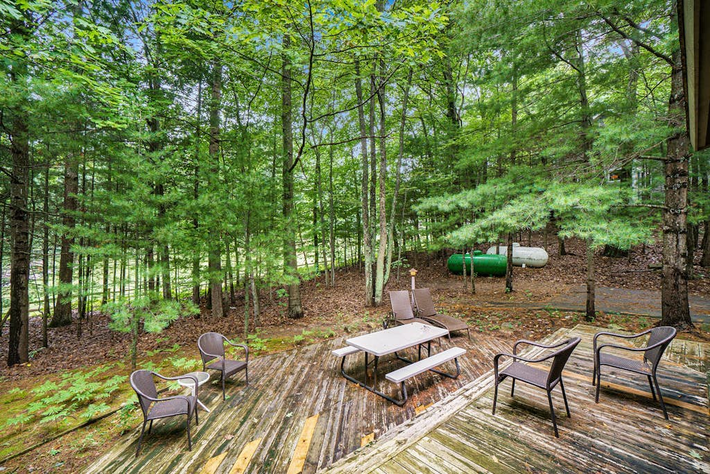 Stylish retreat with a full kitchen, sunroom, & W/D access