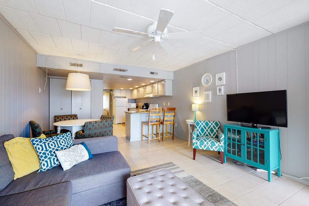 Family-Friendly Condo near the Beach w/Partial Water Views, Balcony, A/C, WiFi