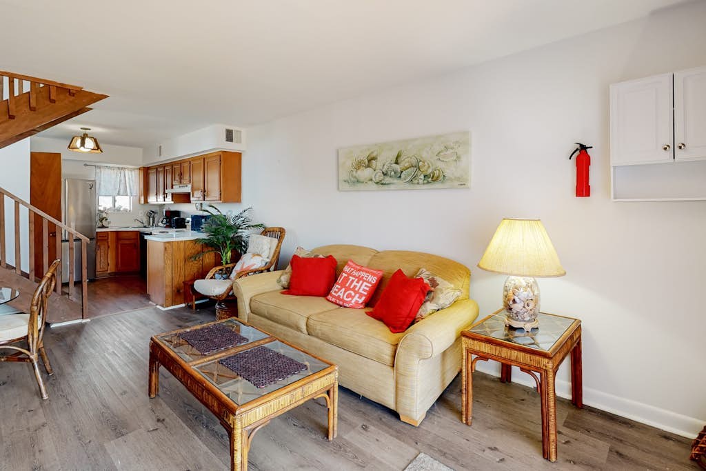 Waterfront townhome with a scenic balcony