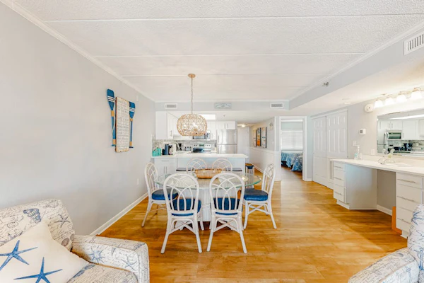 Side Ocean View Condo near the Boardwalk with Balcony, AC, WiFi & Shared Pool