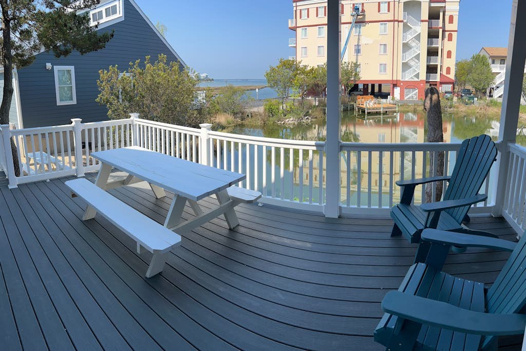 Two bay view, updated condos w/ furnished decks - two blocks to beach
