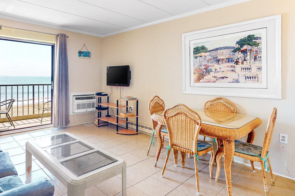 Oceanfront East Winds Condo w/ Ocean View, Balcony, W/D & Direct Beach Access