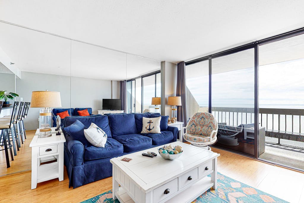 Oceanfront Century I Condo w/ Ocean & Bay Views, WiFi, AC, W/D, Shared Pool/Gym