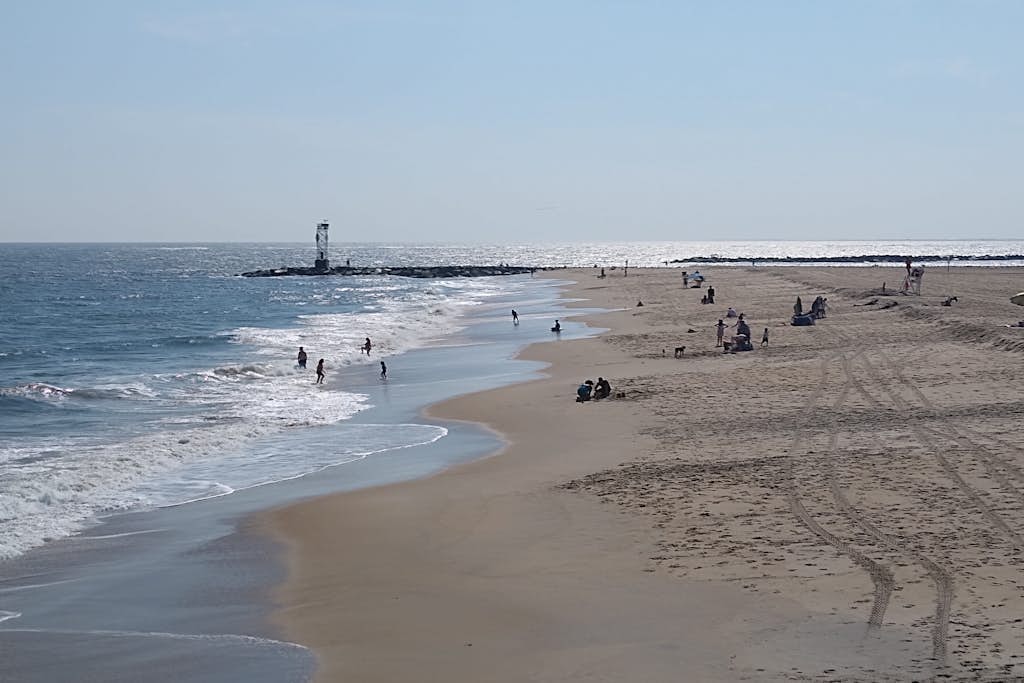 Water-view studio with balcony, washer/dryer, & WiFi - walk to beach + boardwalk