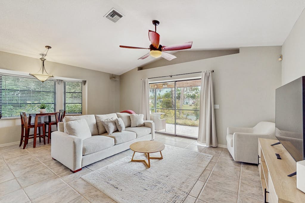 Gorgeous canal front home, above ground pool & close to beach