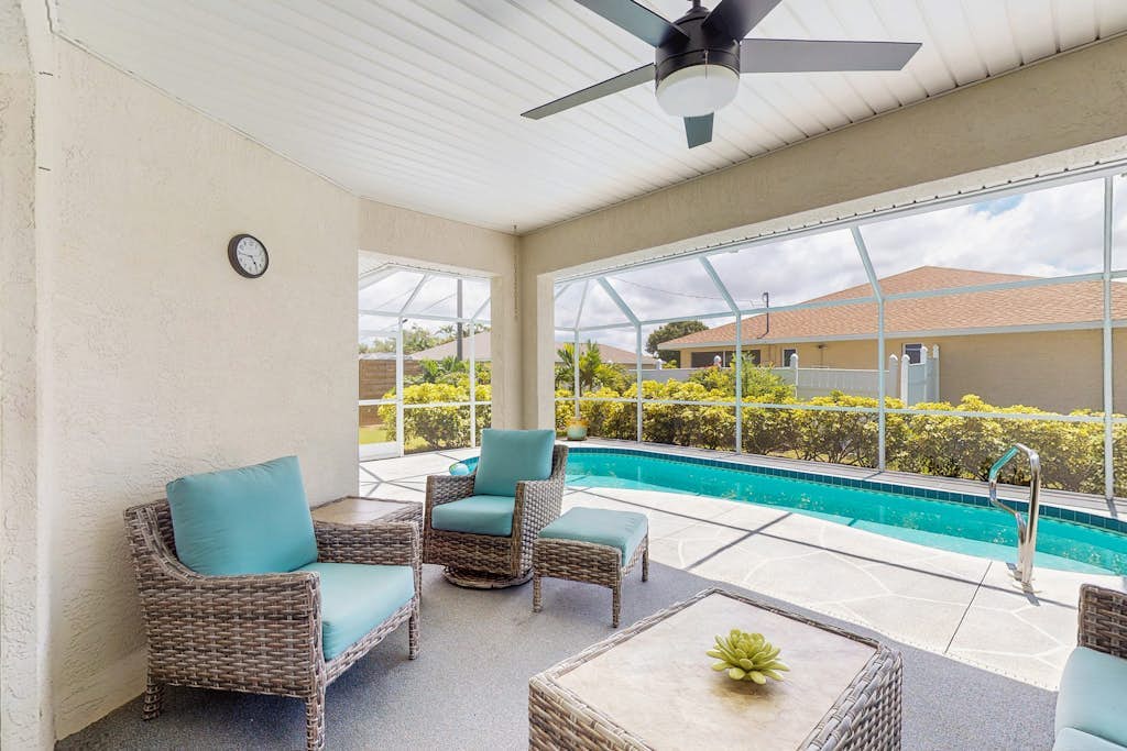 Spacious home with private saltwater heated pool, gas grill, close to the beach