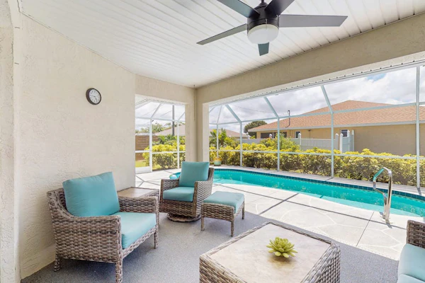 Spacious home with private saltwater heated pool, gas grill, close to the beach