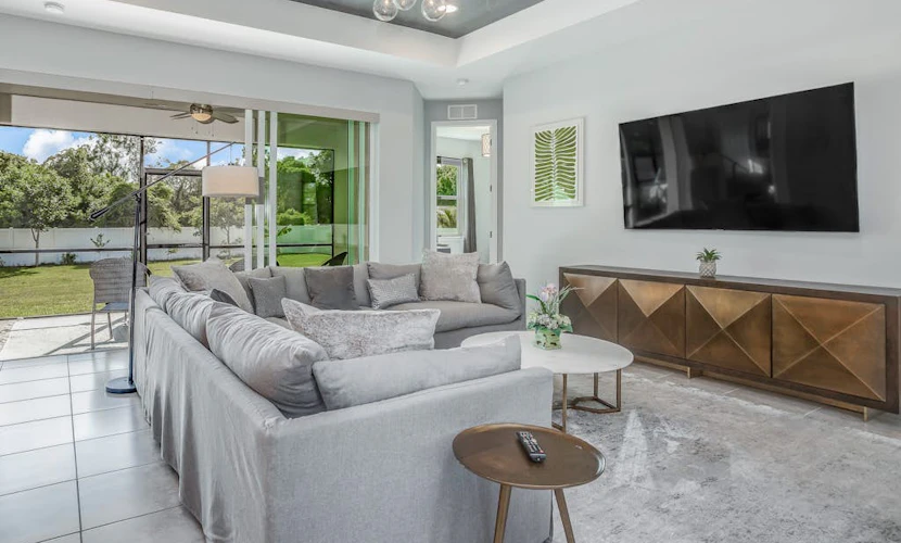 Contemporary Getaway with an Enclosed Yard, Fast WiFi, & Furnished Lanai
