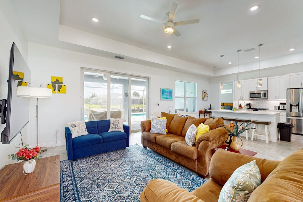 Dog-friendly Waterfront home with private pool, on-site fishing