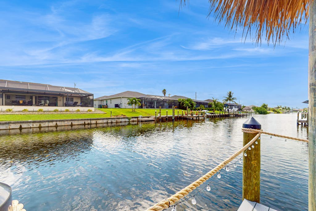 Dog-friendly Waterfront home with private pool, on-site fishing