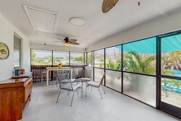 Cozy retreat with fenced yard, boat dock, and washer & dryer