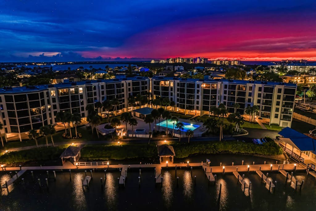 Waterview condo with shared pool, panoramic balcony views, and WIFI