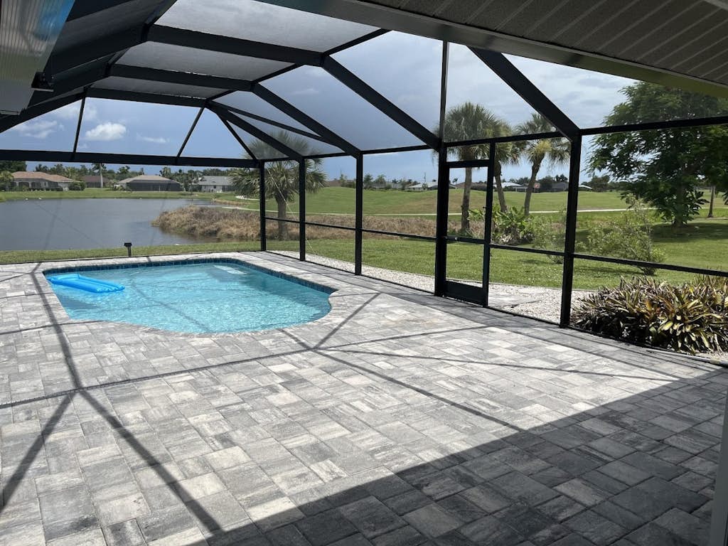 Canal-front home with private pool, grill, patio, AC, W/D & gorgeous views