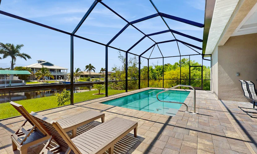Luxurious waterfront home, pool, Gulf access, and pool table