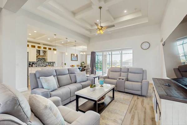 Luxurious waterfront home, pool, Gulf access, and pool table
