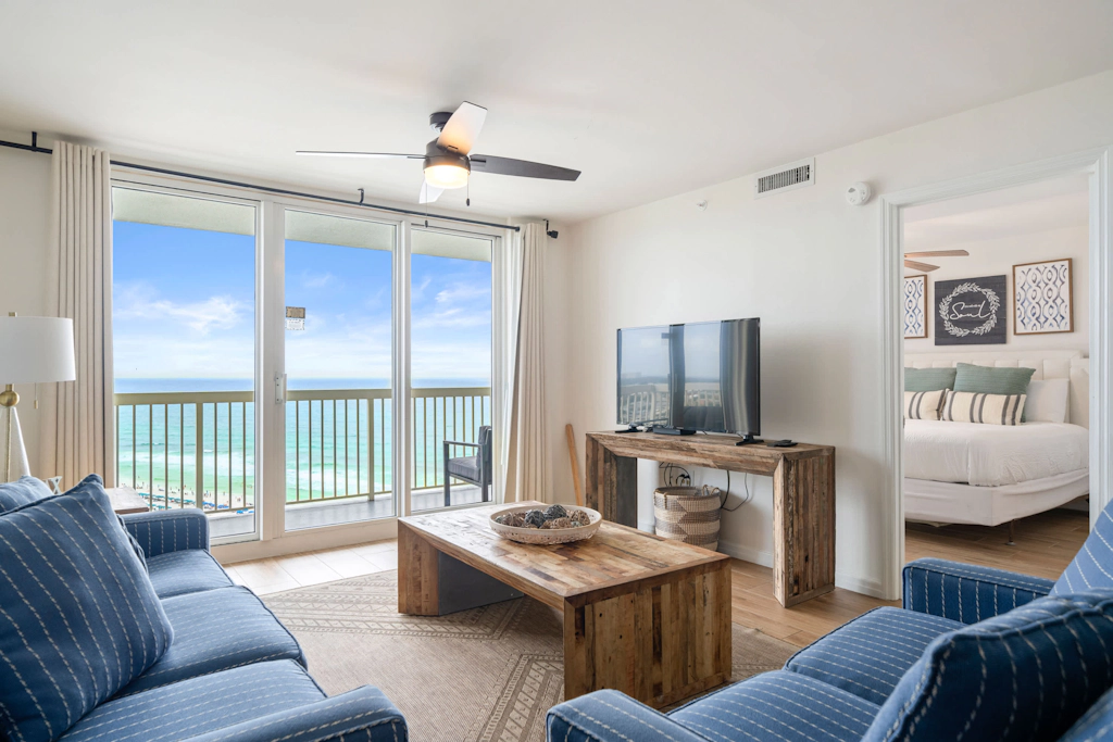 Gulf front condo with resort amenities, steps to the beach