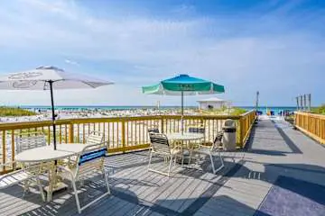 Gulf front condo with resort amenities, steps to the beach