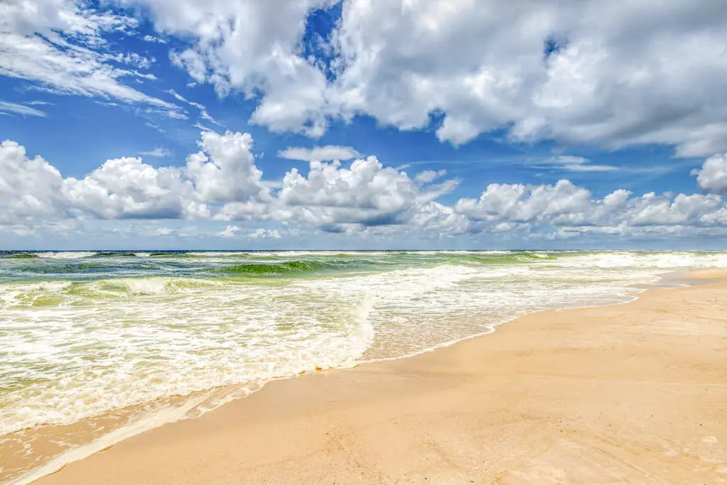 Gulf-view condo with central AC, WiFi, laundry, pools, gym & tennis