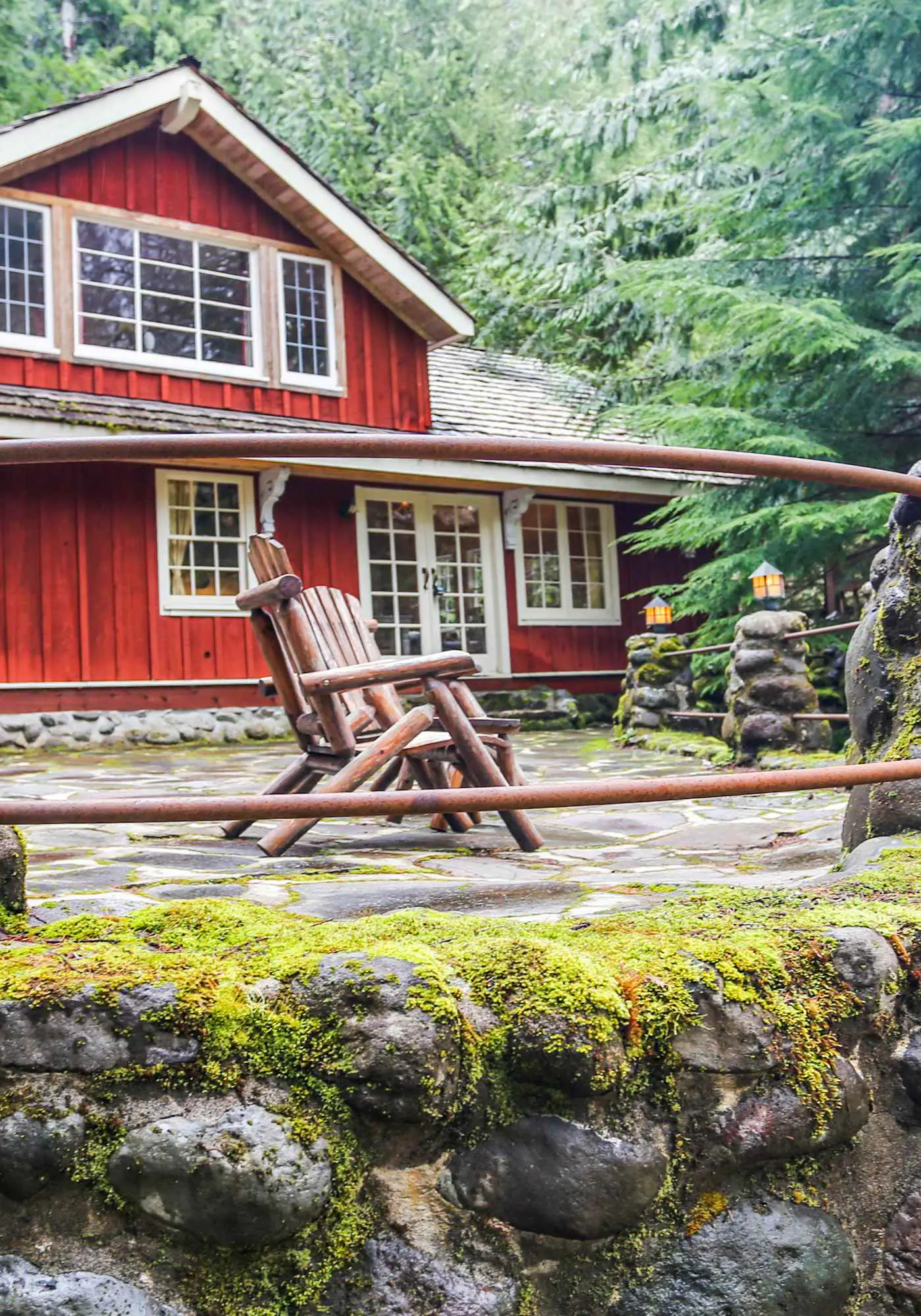 Waterfront lodge on 24 acres with patio & fireplace