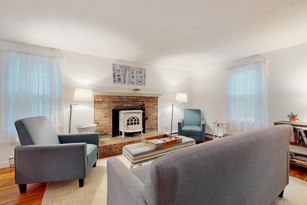 Dog-friendly home with firepit, deck & washer/dryer - walk to Sandy Neck Beach