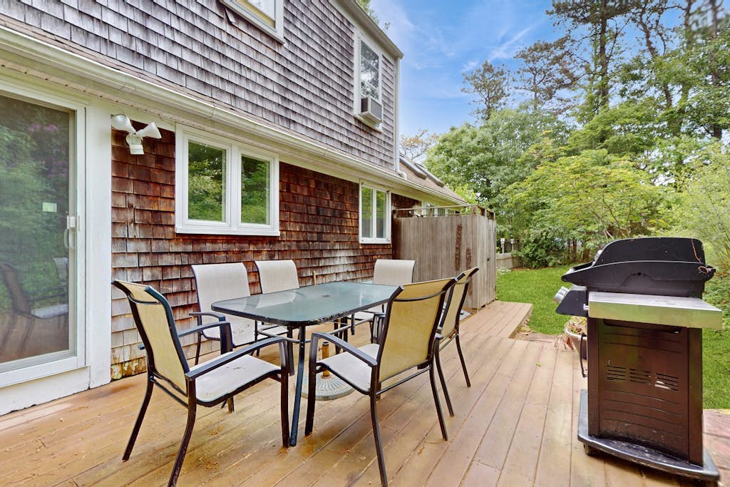 Dog-friendly home with firepit, deck & washer/dryer - walk to Sandy Neck Beach