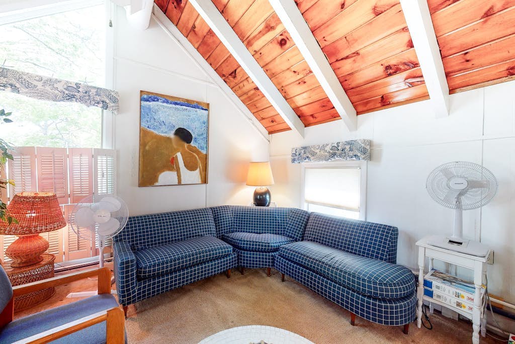 Summer home with expansive deck & wonderful location for beachgoers