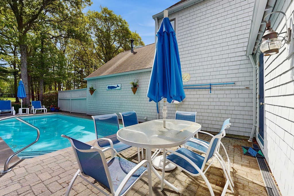 Golf course-front townhouse with private heated pool & poolside patio