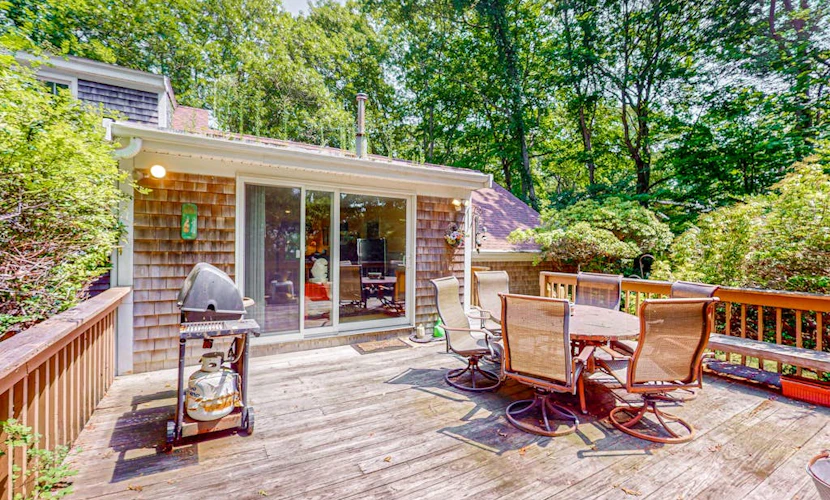 Spacious home near the beach with deck, W/D, AC, & central location