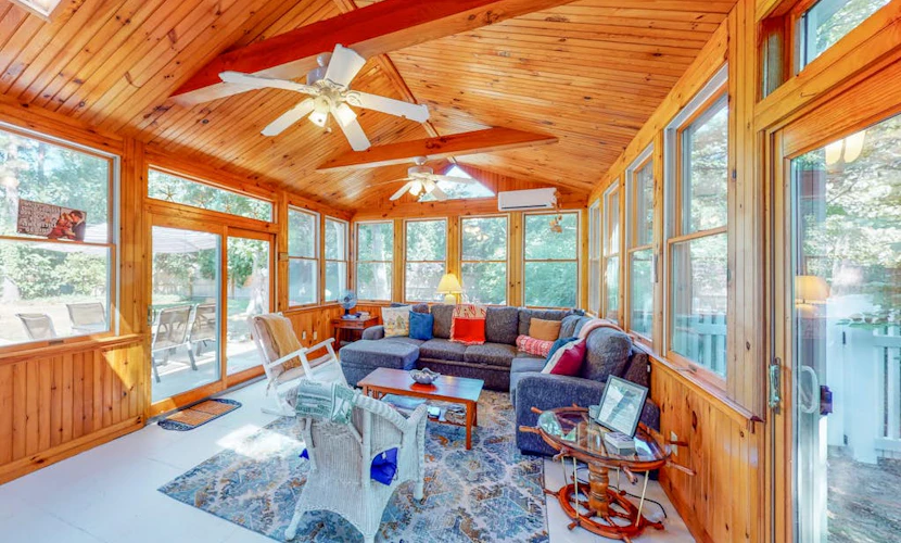 Coastal home w/ central AC & fenced yard - five-minute walk to Earle Road Beach