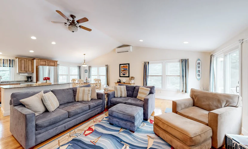Cape escape with patio, grill, firepit, outdoor dining, W/D