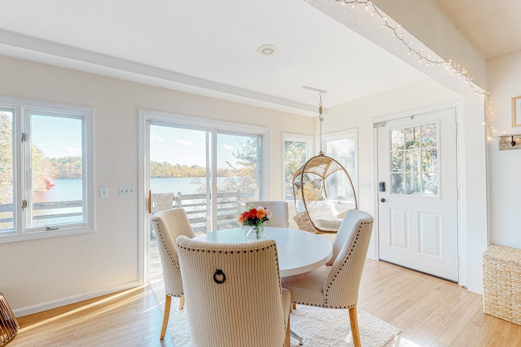 Lakefront home with private dock, deck, & lovely view - short drive to the cape