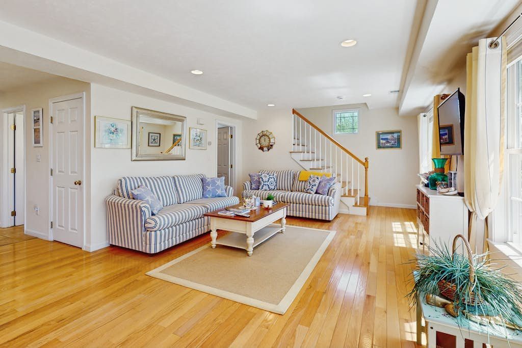 Two family dog friendly cottages: close to beach & town